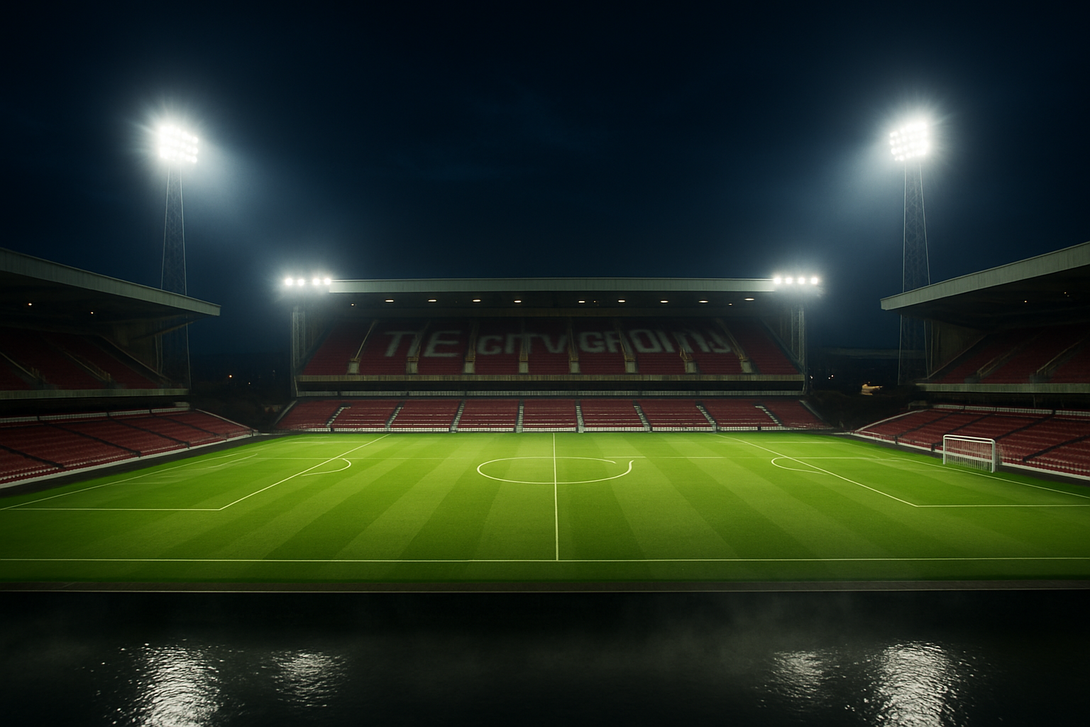 The City Ground ahead of Nottingham Forest vs Leeds United, Premier League Matchday 1